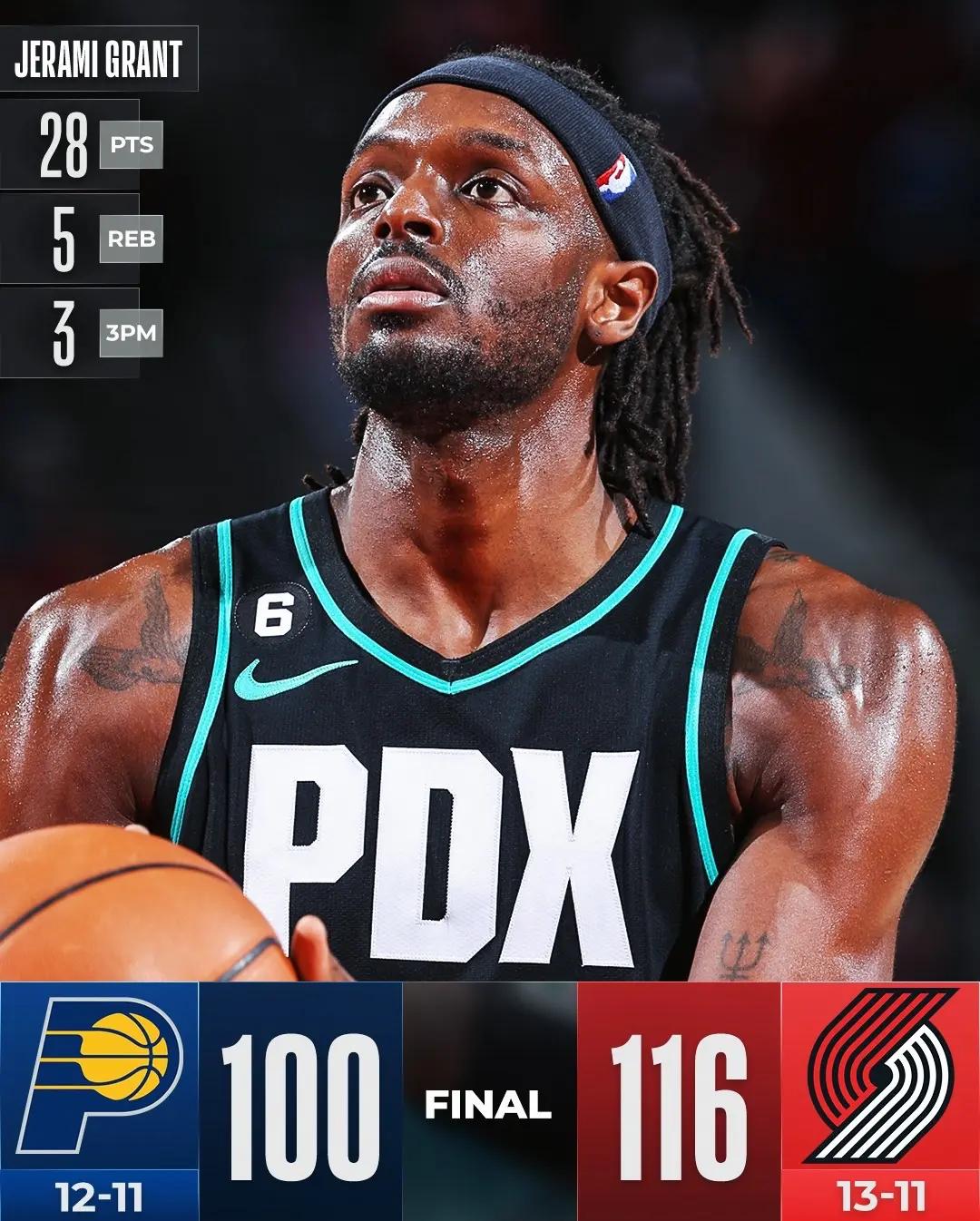 开拓者大胜灯泡,利拉德手感火爆 开拓者大胜灯泡,利拉德手感火爆